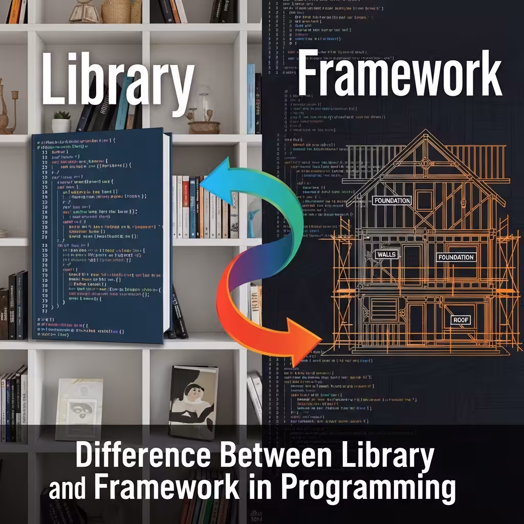 Diffrence Between Library and Framework in Programming